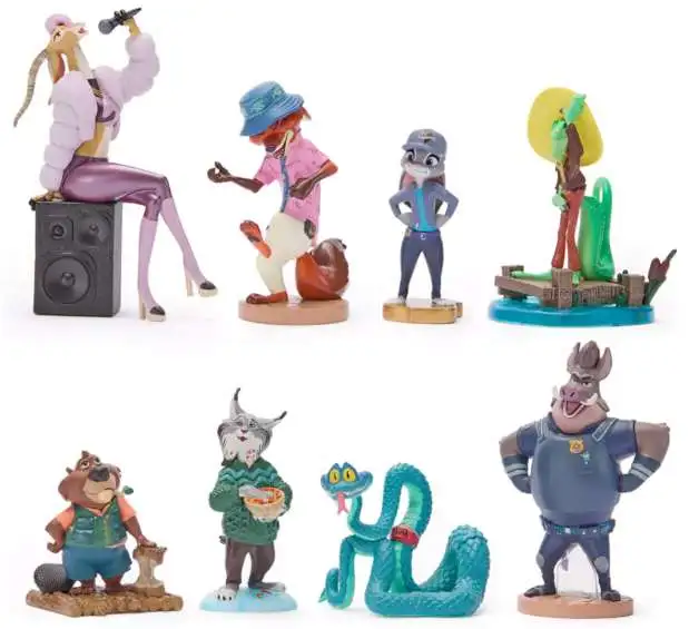 Disney Zootopia 2 Zootopia Exclusive 8-Piece PVC Figure Set - ToyWiz