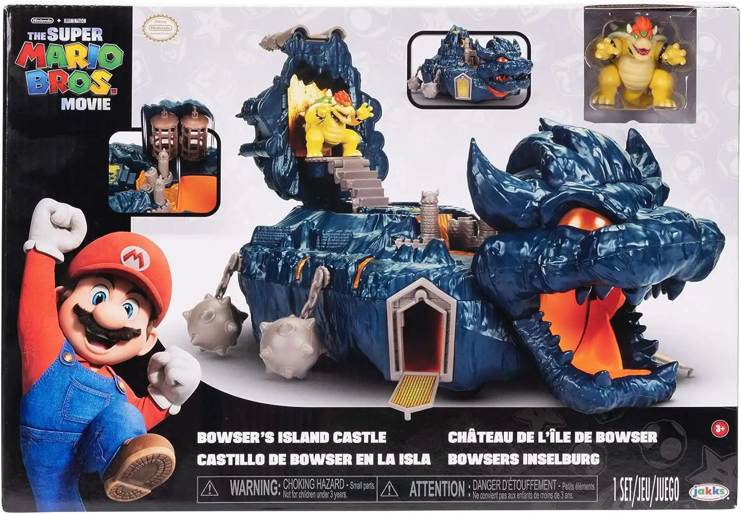 Jakks pacific Super Mario Bros Mario VS Bowser Multicolor