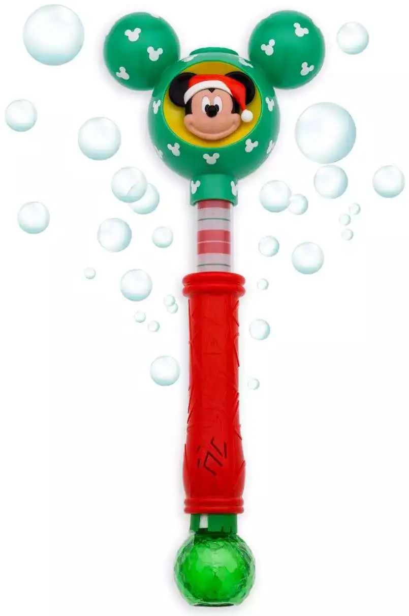 Disney Mickey Mouse Light & Sound Holiday Exclusive Bubble Wand