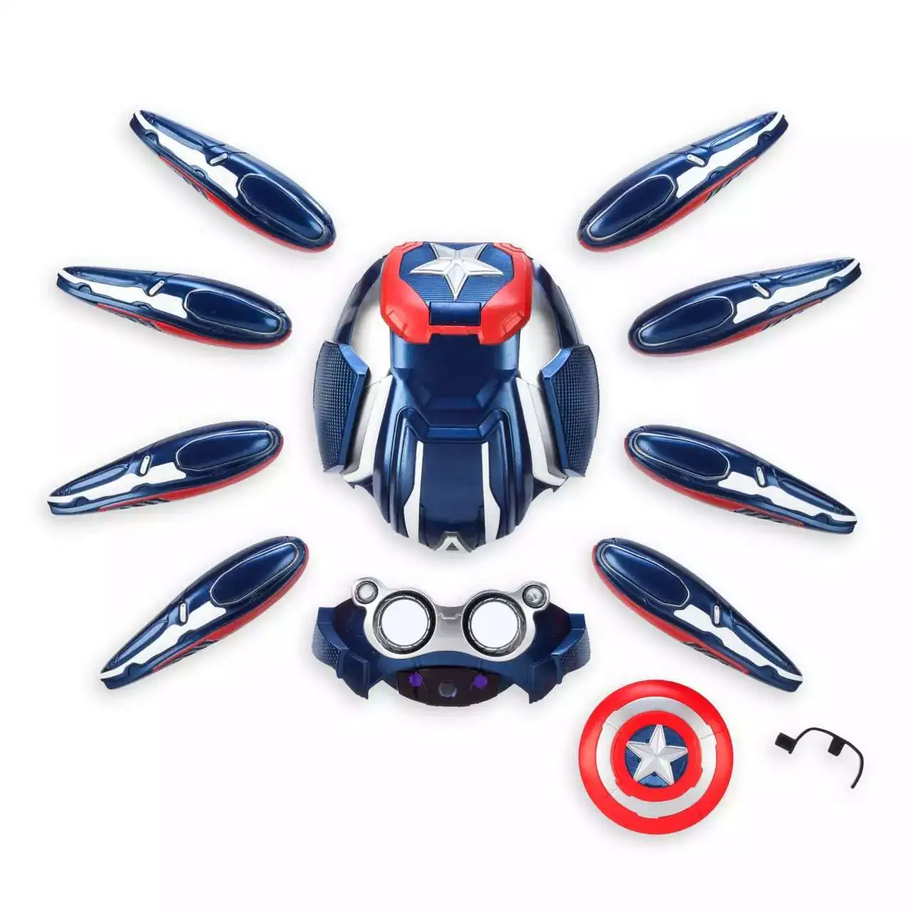 Disney Marvel Spider-Man Spider-Bot Tactical Upgrade Inspired by Captain  America - ToyWiz, image size:1280x1280