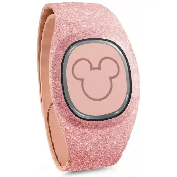 Disney MagicBand+ Rose Gold Glitter Exclusive Wristband