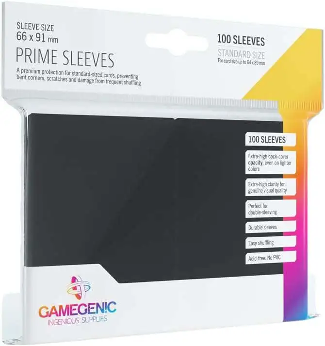 Gamegenic Prime Sleeves Black Card Sleeves
