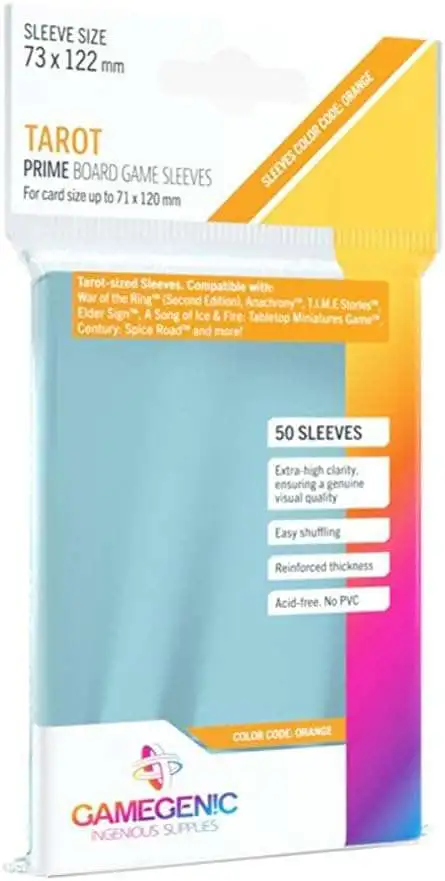 Ingenious Supplies Prime Sleeves Tarot Card Sleeves [72 x 122]