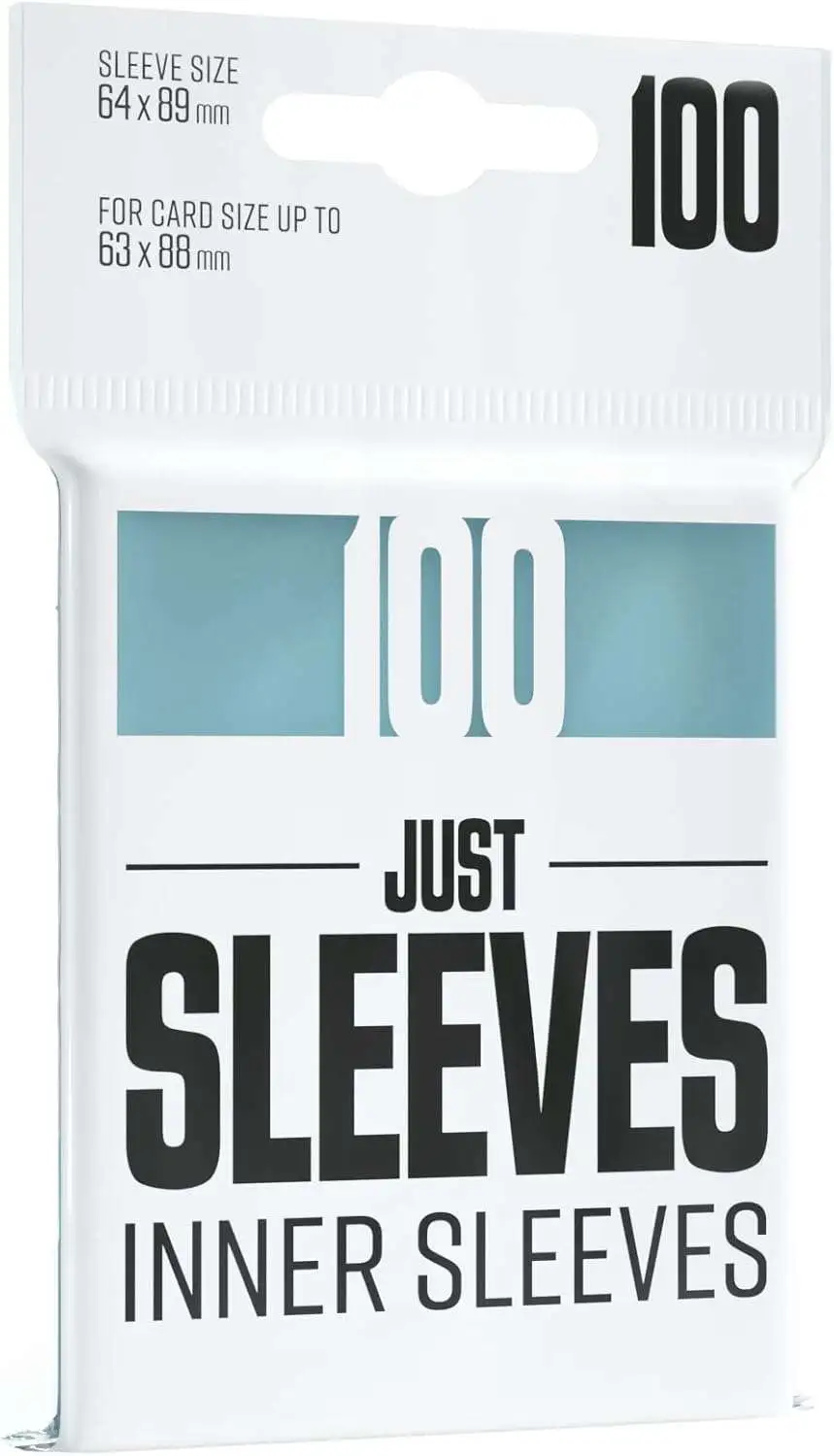 Gamegenic Just Sleeves Inner Standard Size Card Sleeves 100 Count Asmodee -  ToyWiz