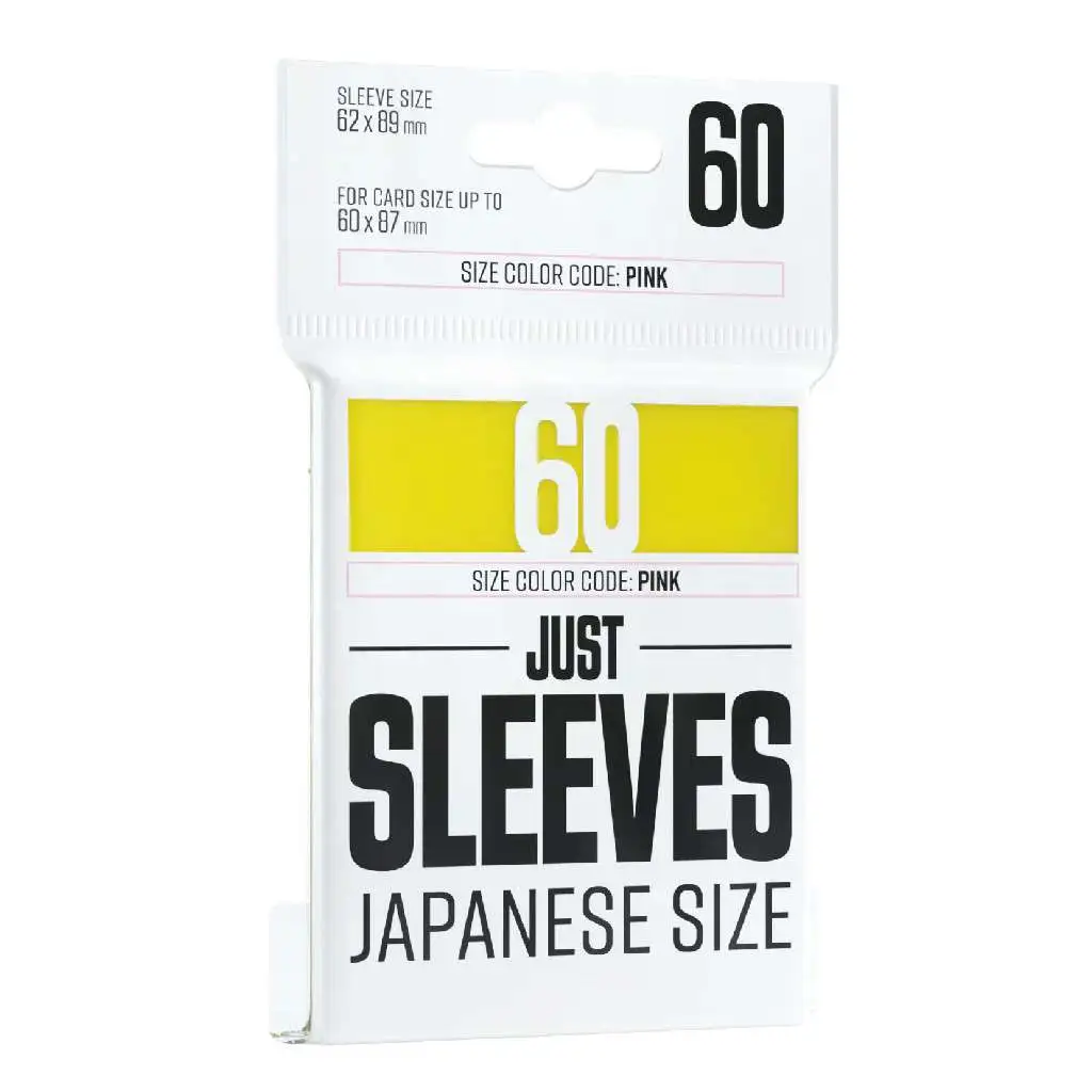 Gamegenic Just Sleeves Yellow Japanese Card Sleeves [60 Count]
