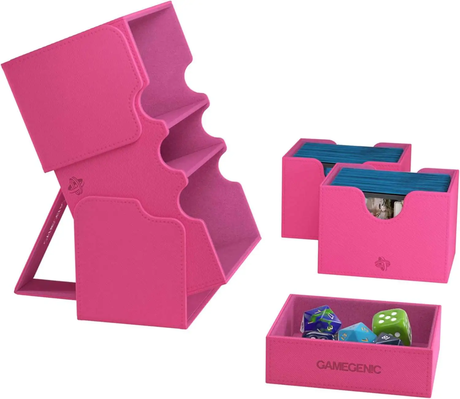 Game Genic Stronghold 200+ XL Deck Box [Pink]