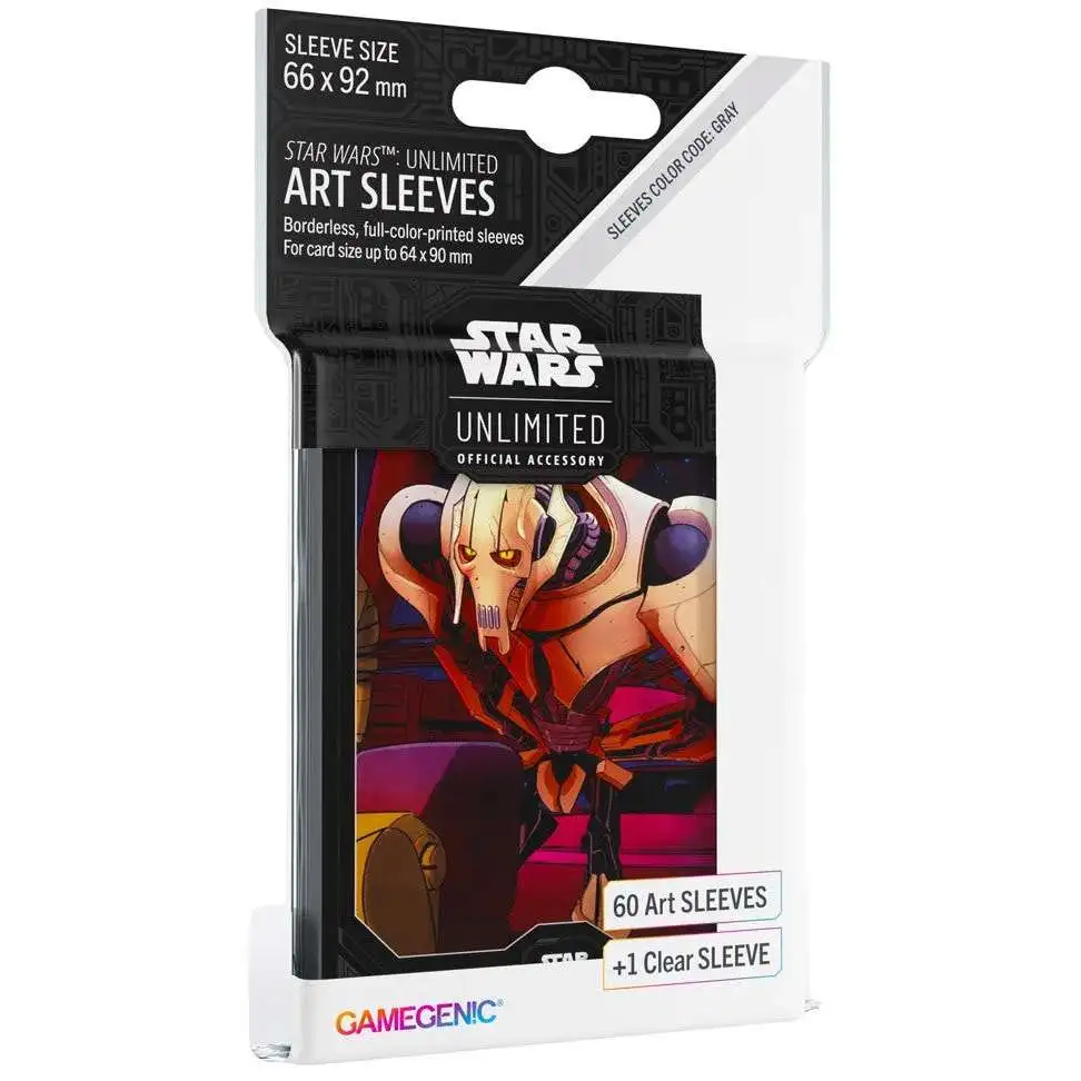 Star Wars: Unlimited Trading Card Game Official Accessory General Grievous Art Card Sleeves