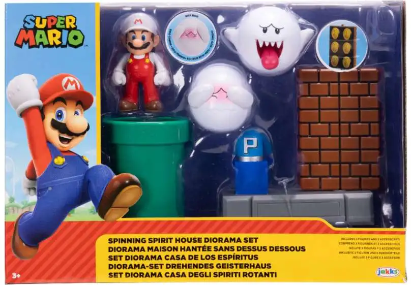 World of Nintendo Super Mario Spinning Spirit House 2.5 Diorama