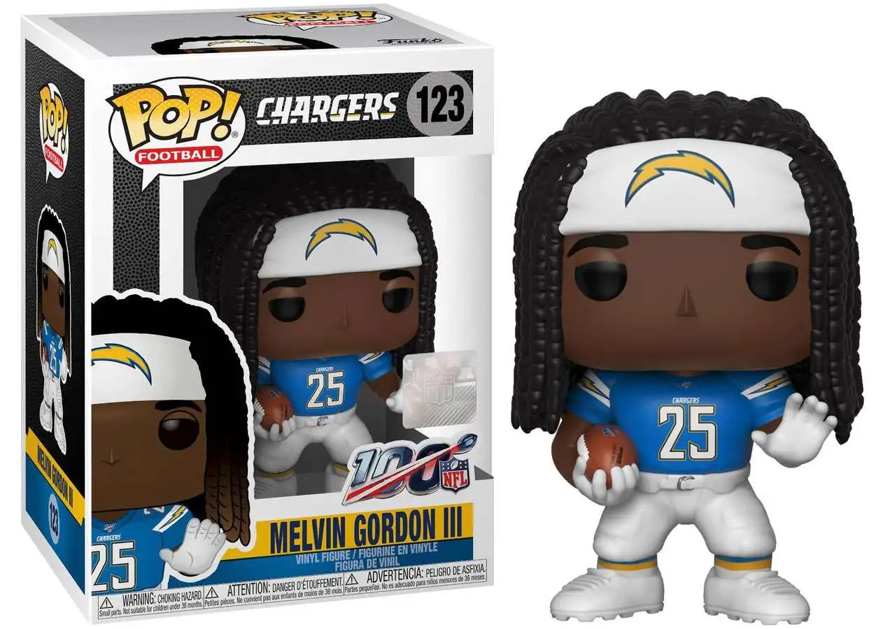 Funko NFL Los Angeles Chargers POP Football Melvin Gordon Vinyl Figure 123  Damaged Package - ToyWiz