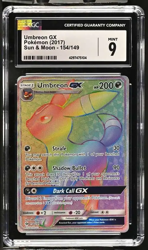 Nintendo Pokemon Trading Card Game Sun & Moon Umbreon GX [CGC 9.0]