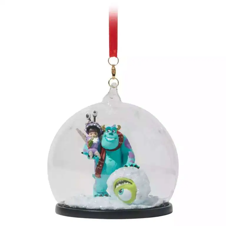 Disney 2024 Holiday Monsters, Inc. Exclusive Glass Globe Sketchbook Ornament