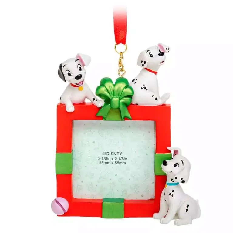 Disney 2024 Holiday 101 Dalmatians Photo Frame Exclusive Sketchbook Ornament