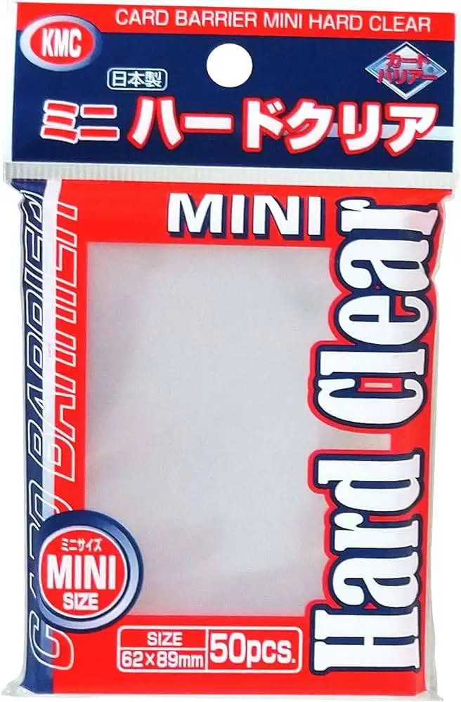 Card Barrier Hard Clear Mini Perfect Fit Mini Card Sleeves [50 Count]