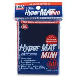 KMC Hyper Mat Mini Blue Card Sleeves [60 Count]