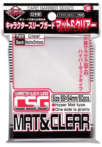 Card Supplies Character Sleeve Guard Matte & Clear Standard Card Sleeves [60 Count]