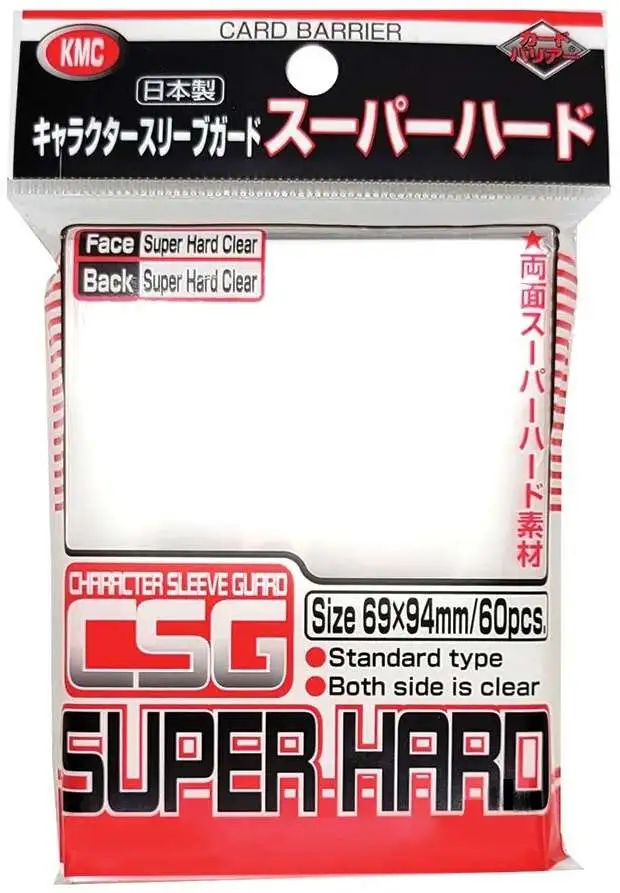 Card Supplies Character Sleeve Guard Super Hard Oversized Card Sleeves [60 Count]
