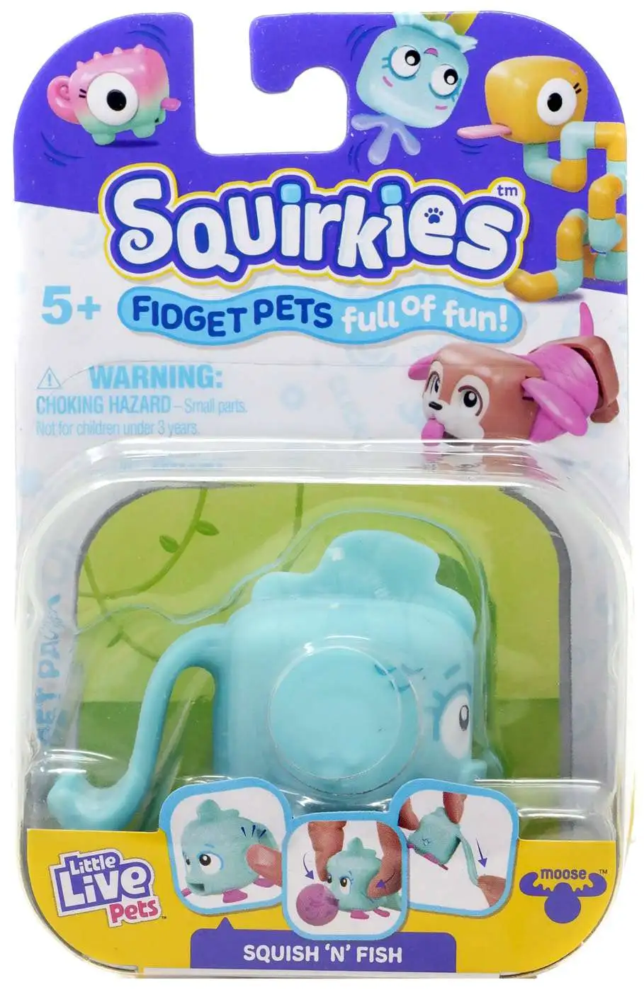 Little Live Pets Squirkies Squish 'N' Fish Figure [Blue]