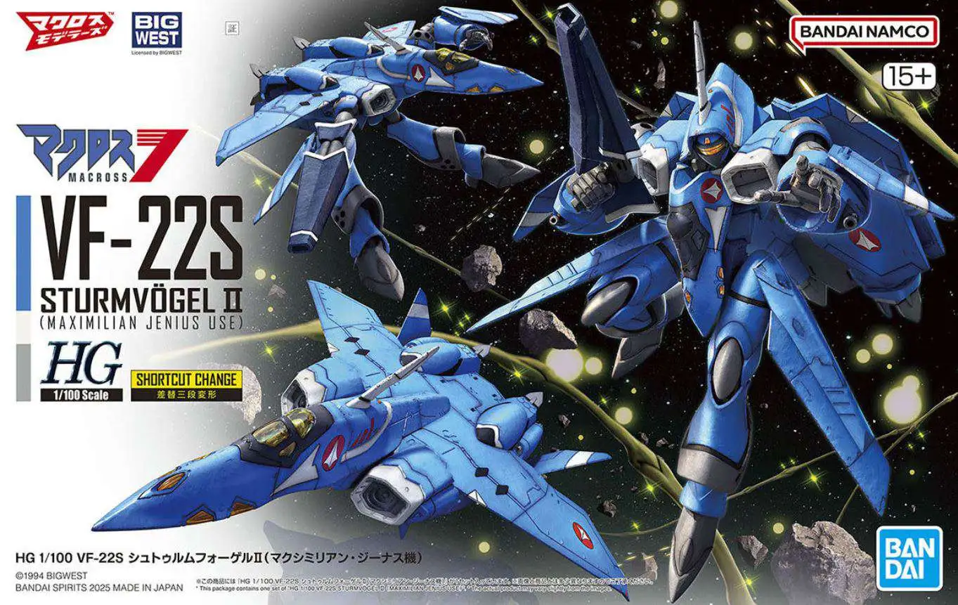 デンケン SR ヴァイシュシュヴァルツ Macross 7 High Grade VF-22S Sturmvogel II 1100 Model Kit 7