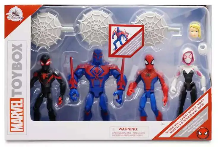Disney Marvel Toybox Spider-Man, Ghost Spider, Miles Morales Spider-Man ...