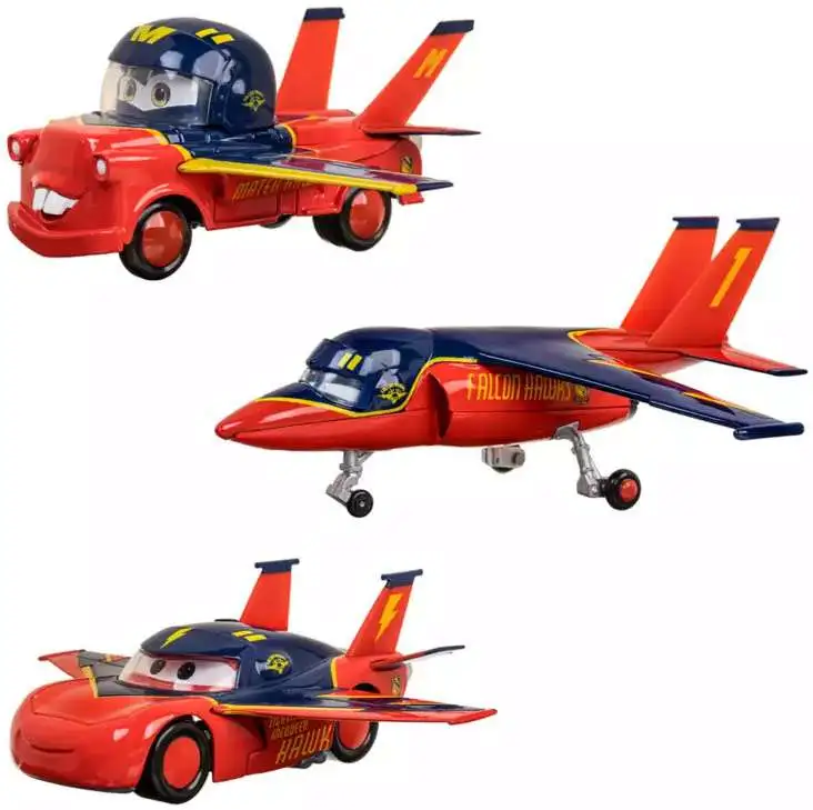 Disney / Pixar Cars Air Mater Mater Hawk, Falcon Hawk & Lighting McQueen Hawk Exclusive Diecast Vehicle 3-Pack