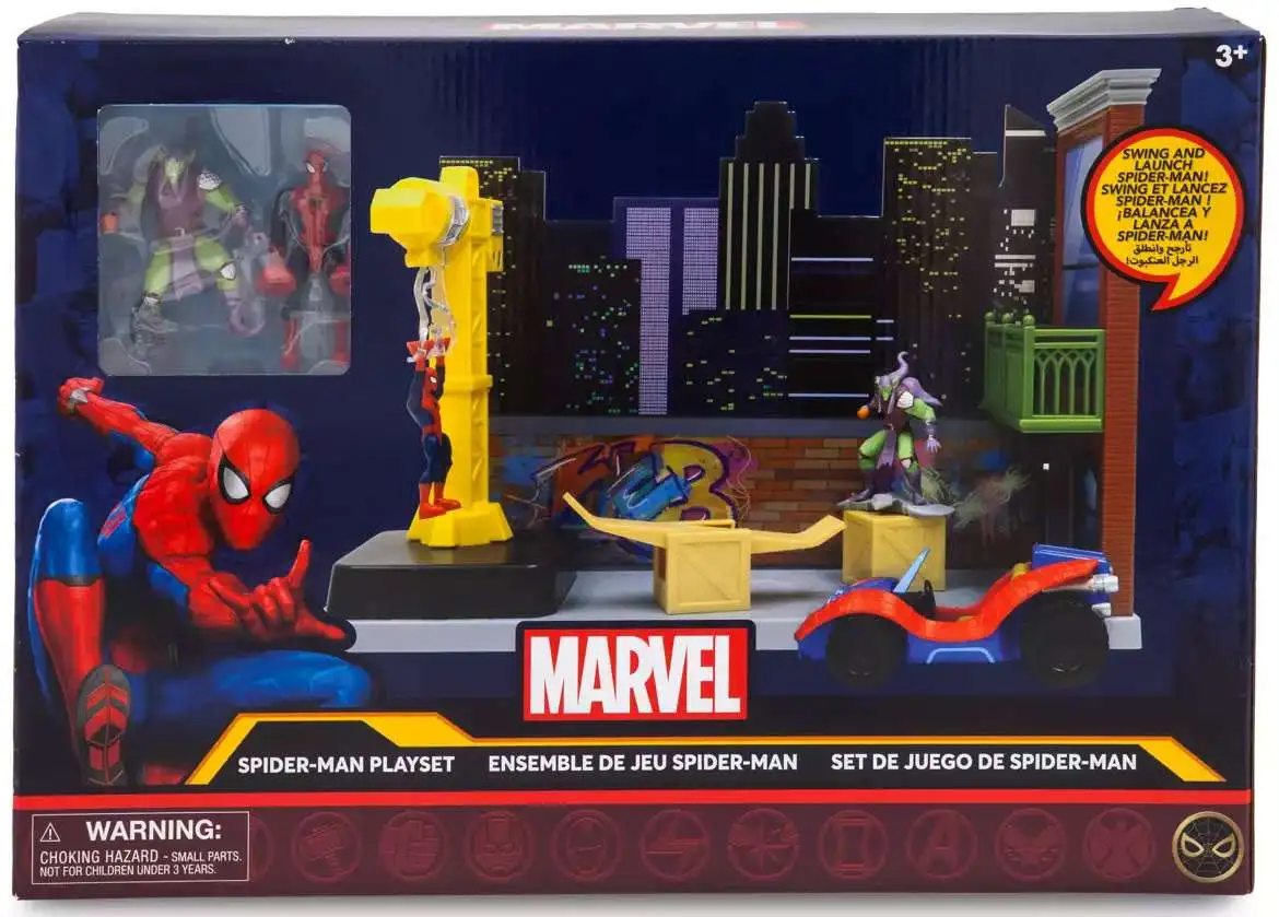 Disney Marvel Spider-Man 4.75-Inch Playset [Swing & Launch!]