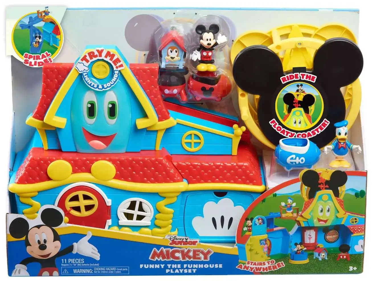 Disney Mickey Mouse Funny the Funhouse Playset Just Play - ToyWiz