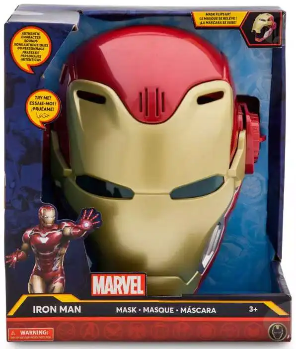 Disney Marvel Iron Man Exclusive Flip Up Mask [Authentic Character Sounds!, Damaged Package]