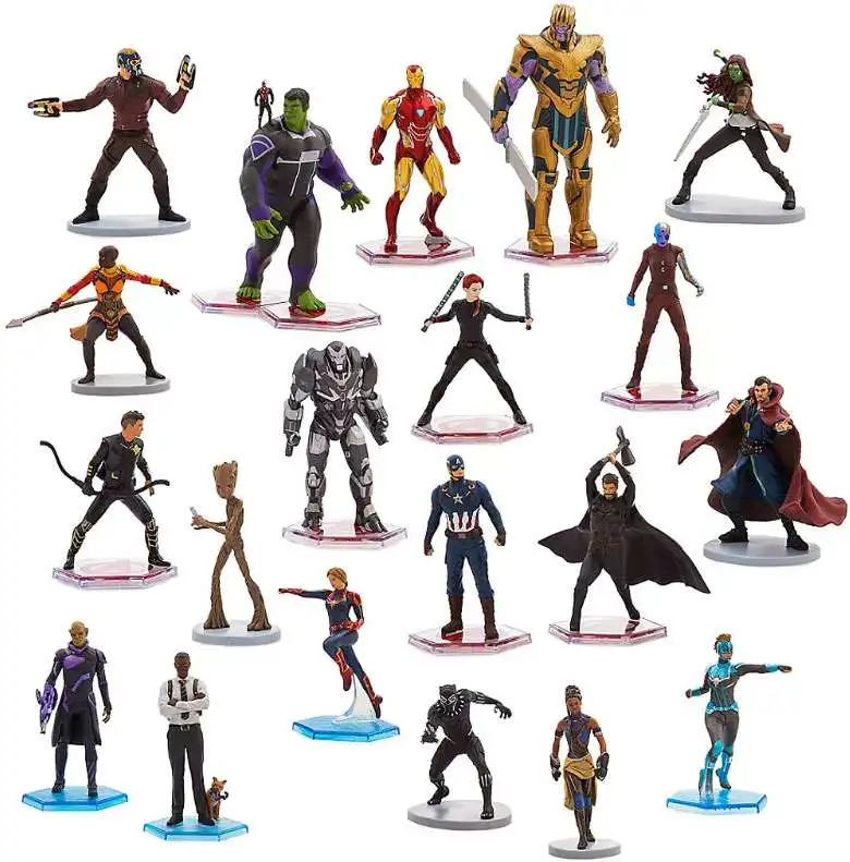 Coffret 20 figurines marvel, figurines