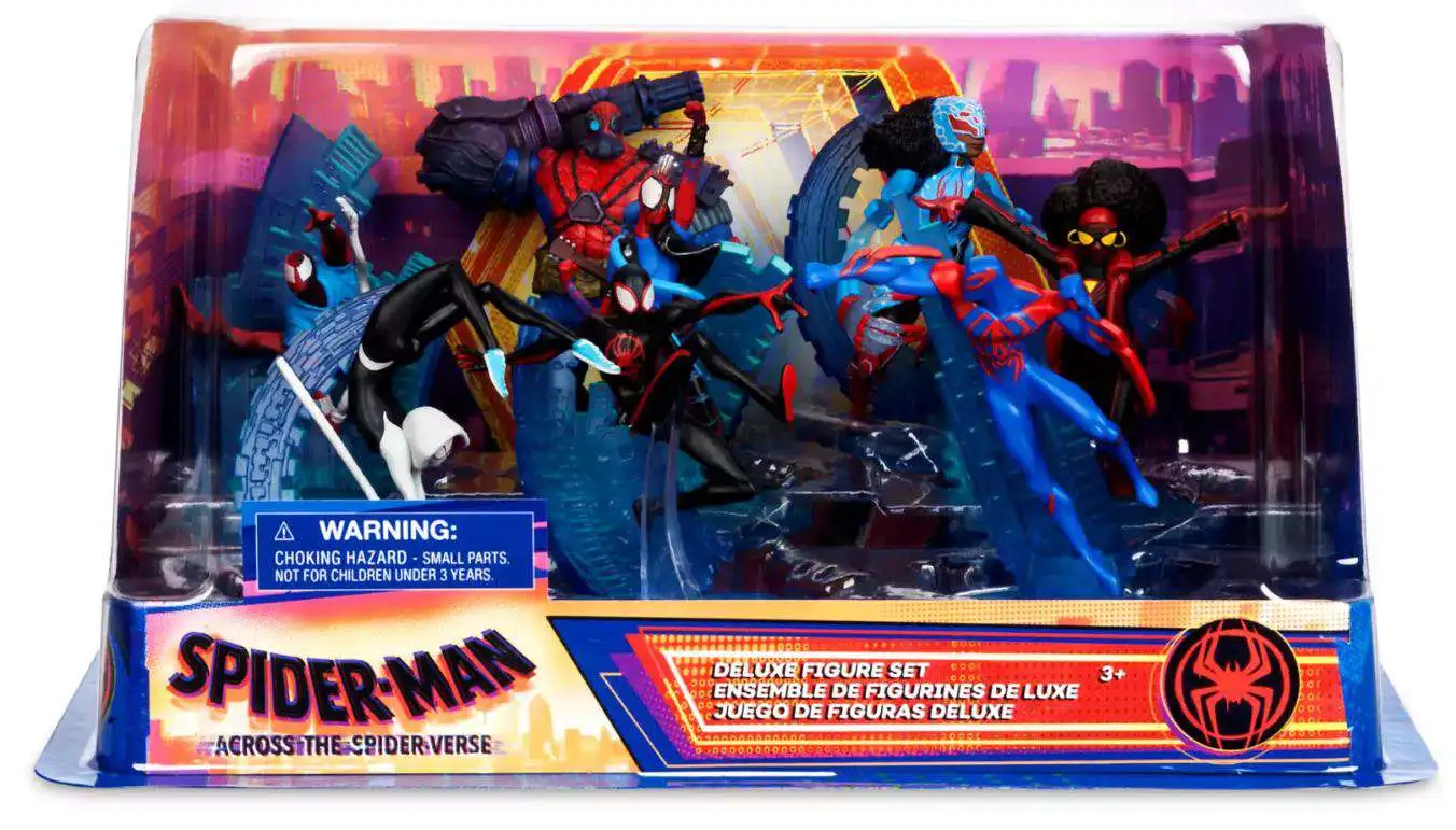 3 pack) Marvel: Across the Spider Verse Web Action Kids Toy Action Figure  for Boys and Girls (11”) 