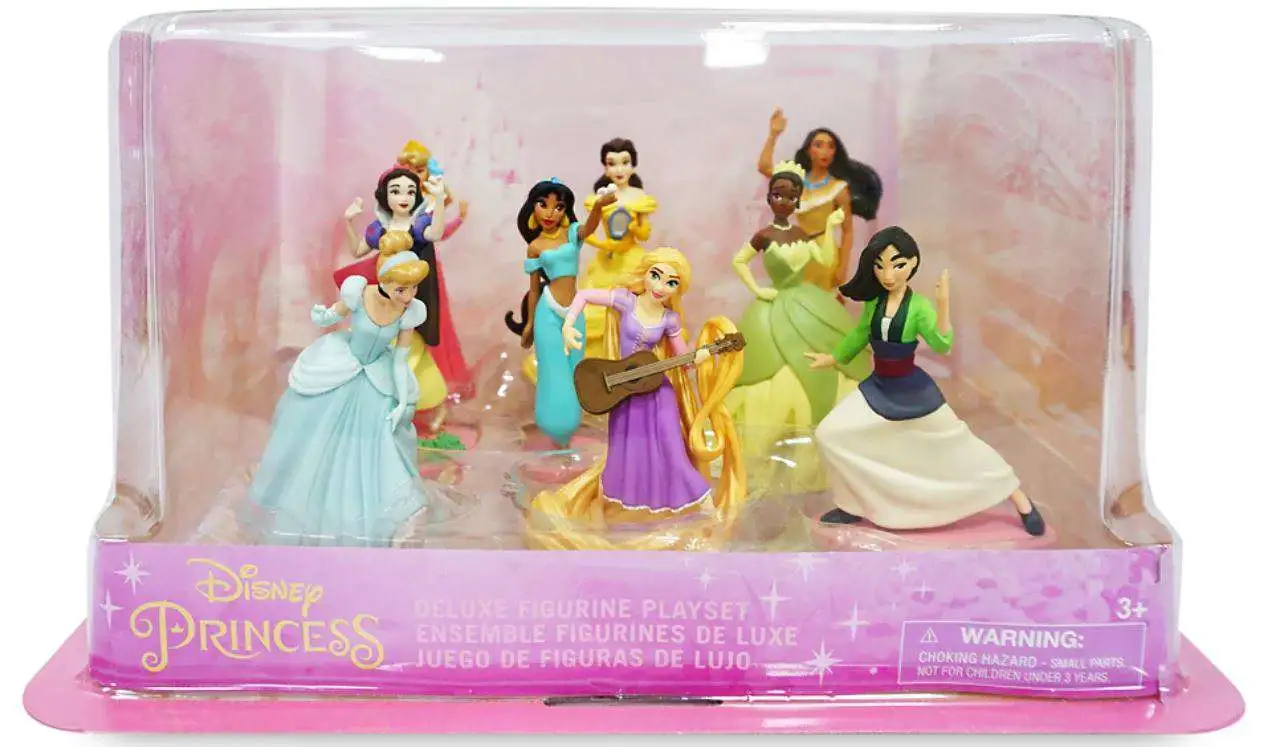 Disney princess 9 piece doll deals set