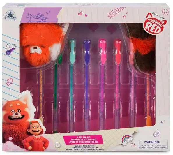 Disney / Pixar Turning Red 8 Gel Pen Set Exclusive