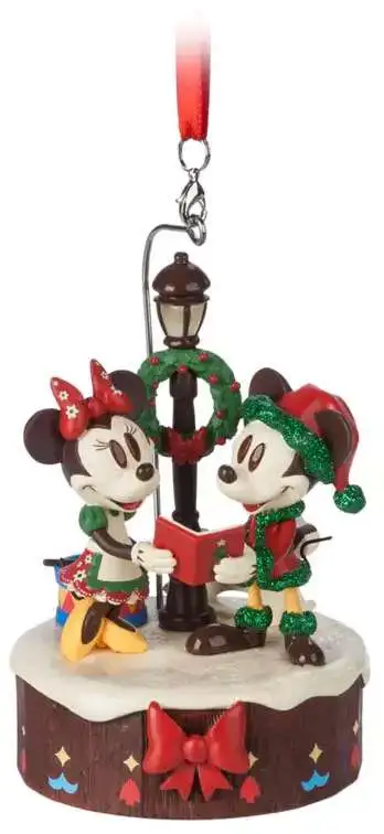 Disney 2022 Holiday Mickey Minnie Mouse Figural Exclusive Light-Up