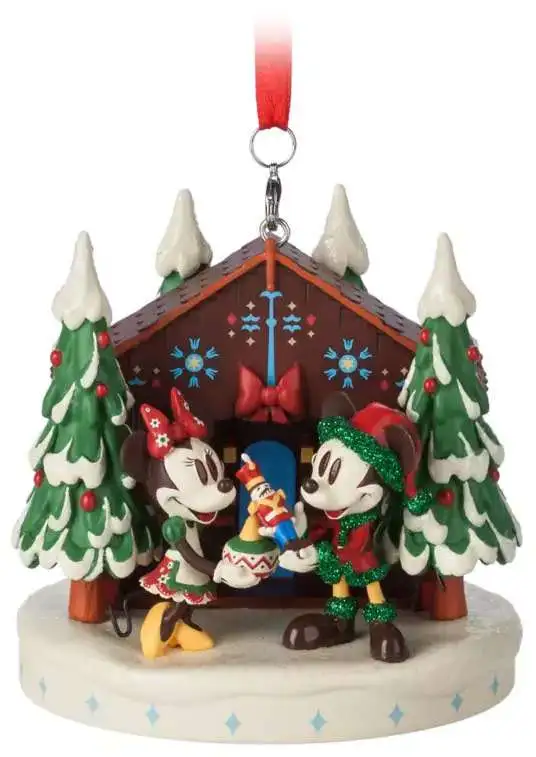 Disney 2022 Holiday Mickey & Minnie Mouse Figural Exclusive Sketchbook Ornament