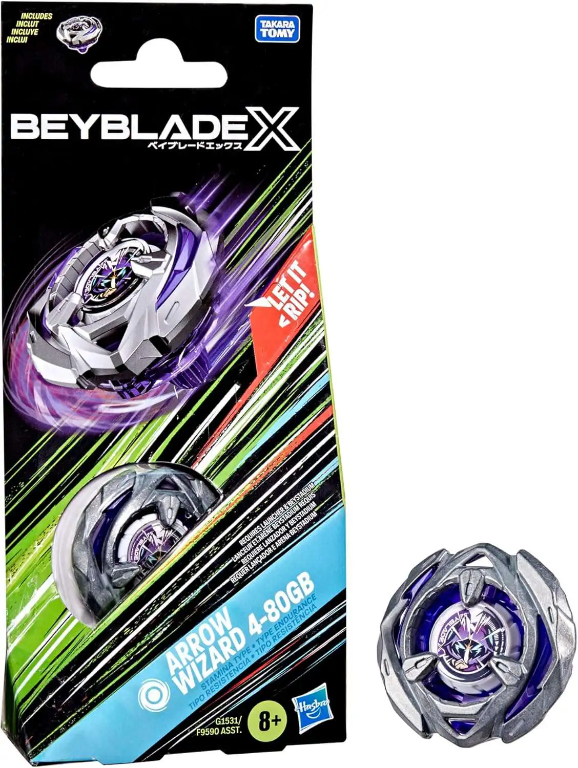 Beyblade X Arrow Wizard 4-80GB Booster Pack Set Hasbro Toys - ToyWiz