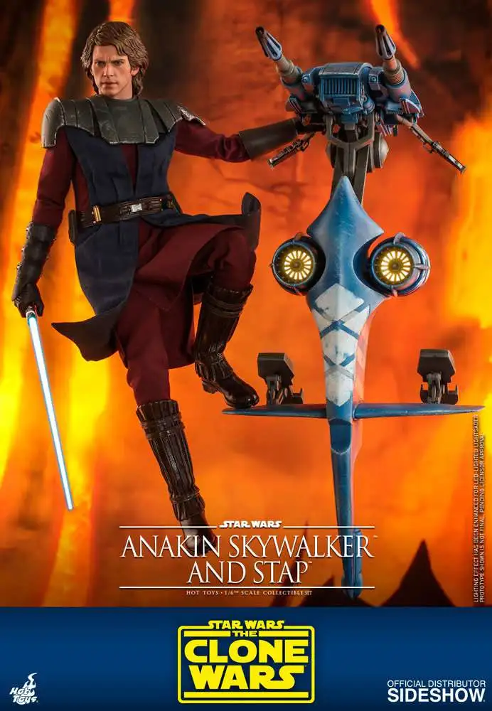 Hot Toys Star Wars Clone Wars Anakin Skywalker & STAP Action Figure - US