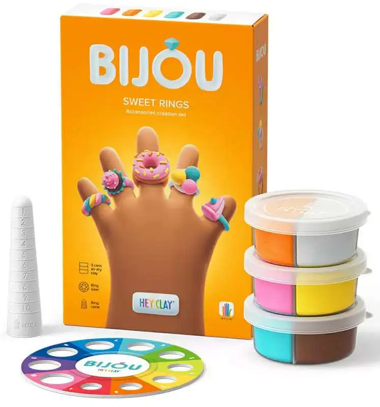 Hey Clay Bijou Sweet Rings Art Kit
