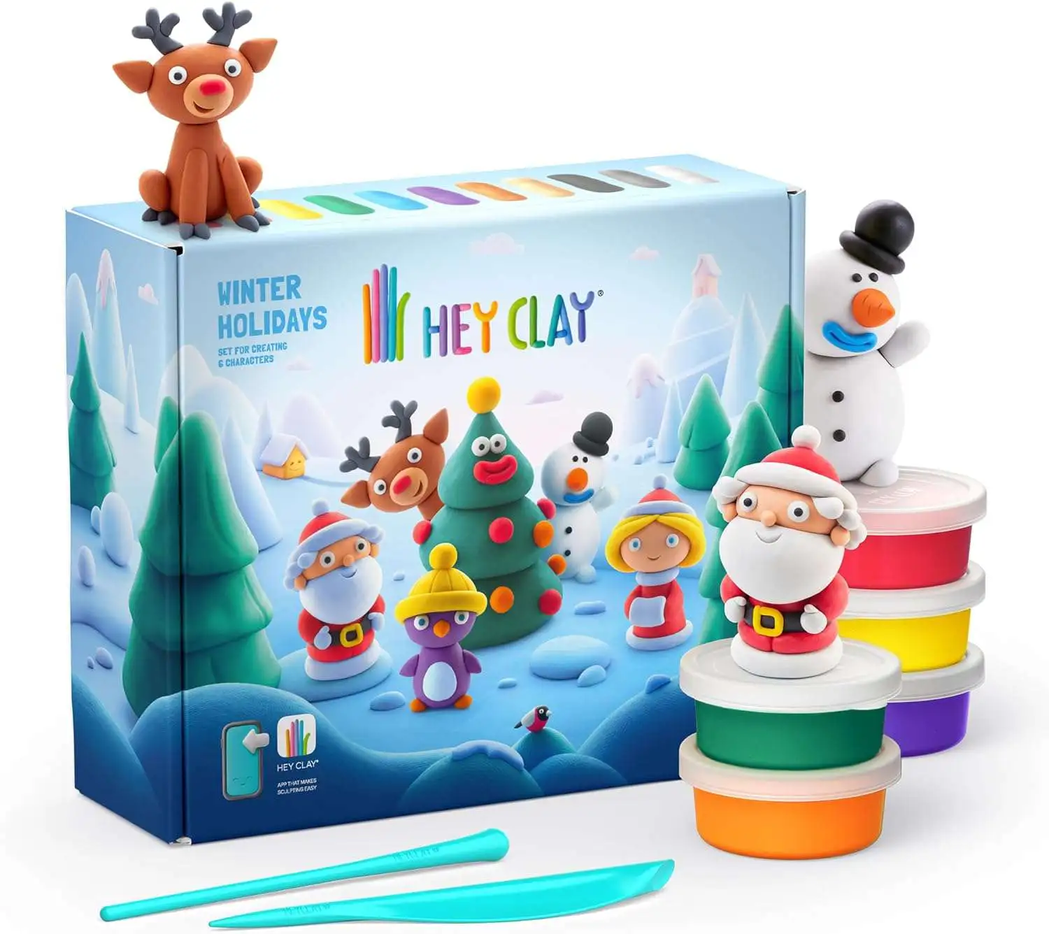 Hey Clay Winter Holidays Art Kit