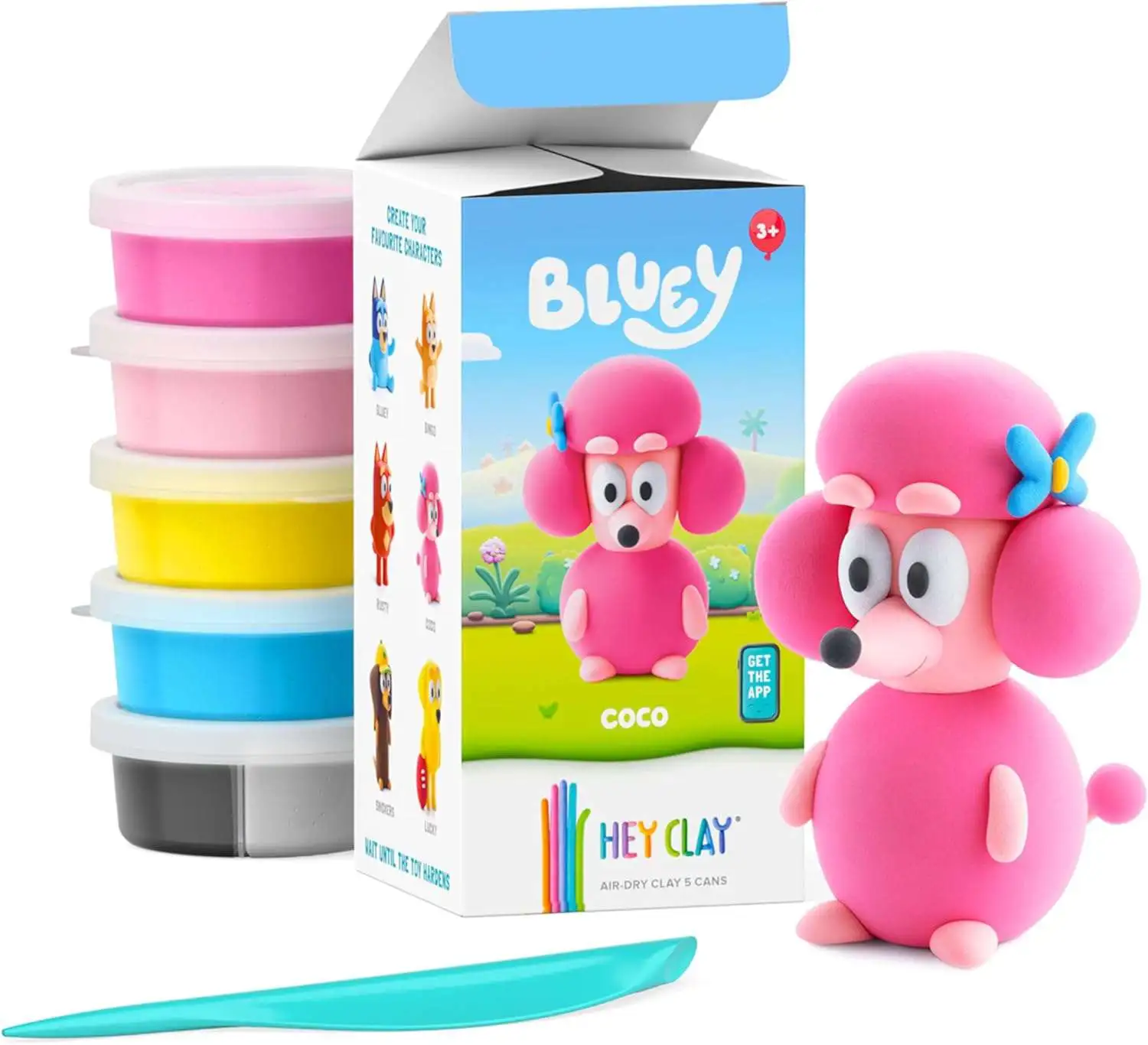 Hey Clay Bluey & Friends Coco 2.6 Oz Art Kit