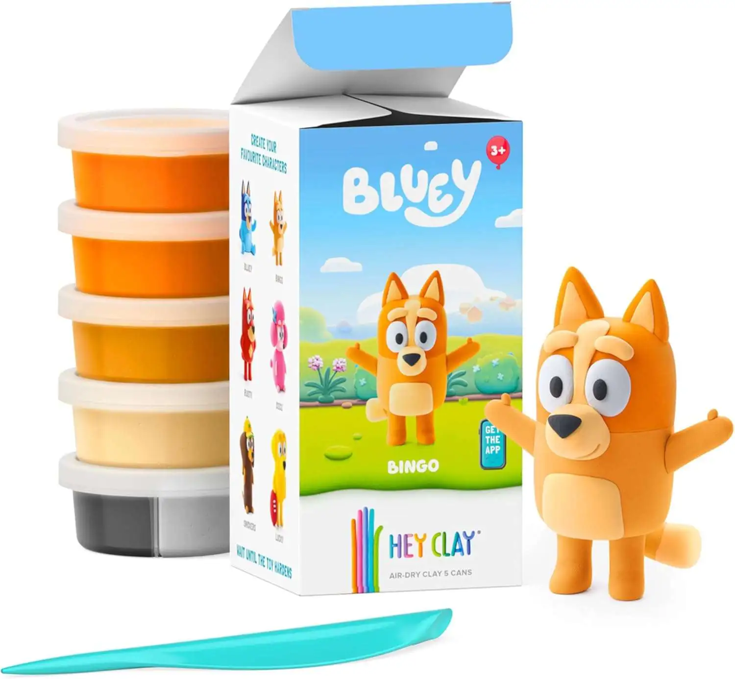 Hey Clay Bluey & Friends Bingo 2.6 Oz Art Kit