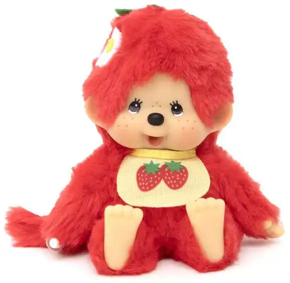 Monchhichi Fruit Colors Strawberry 5-Inch Plush