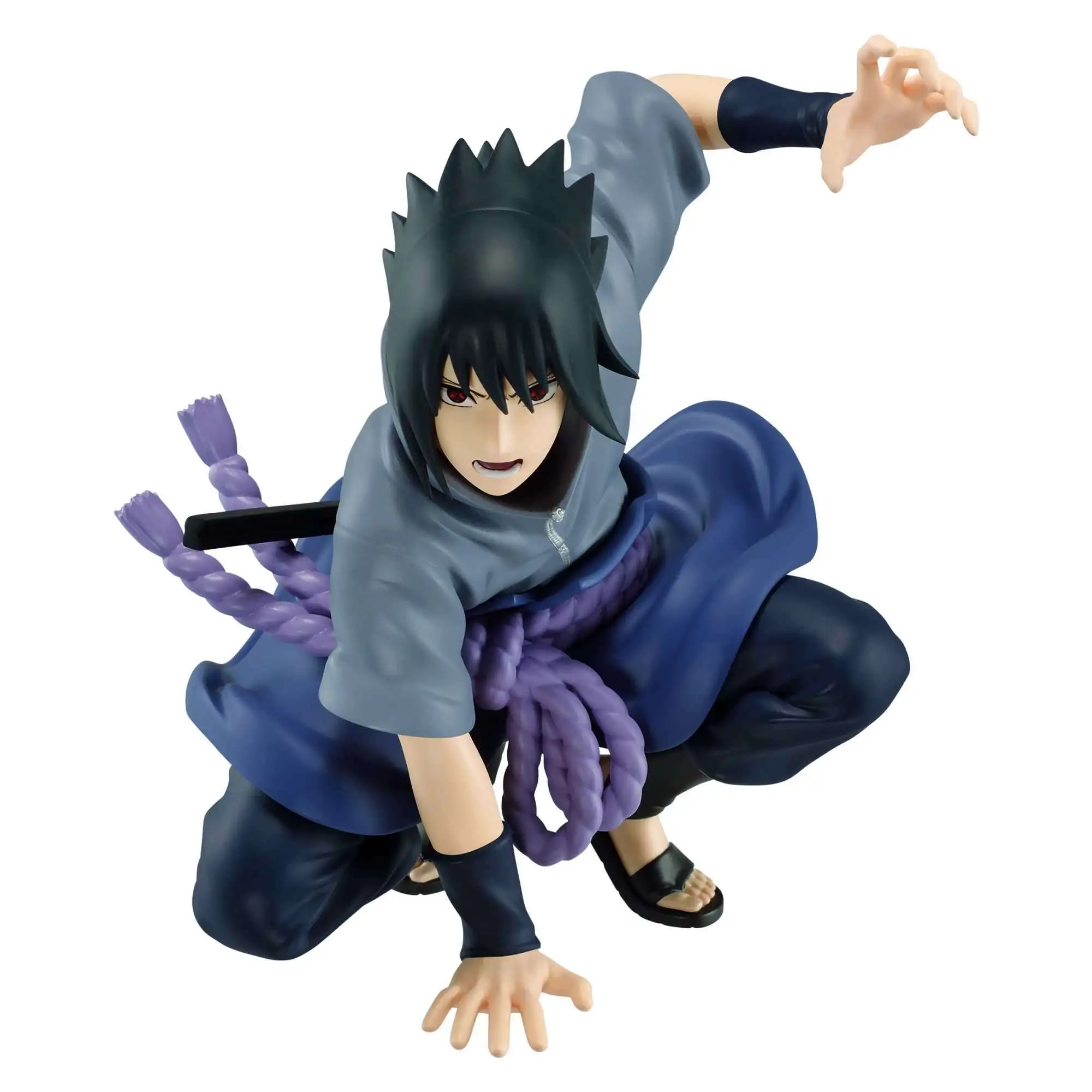 Action Figure Sasuke Uchiha Genin Anime Naruto Clássico 25cm