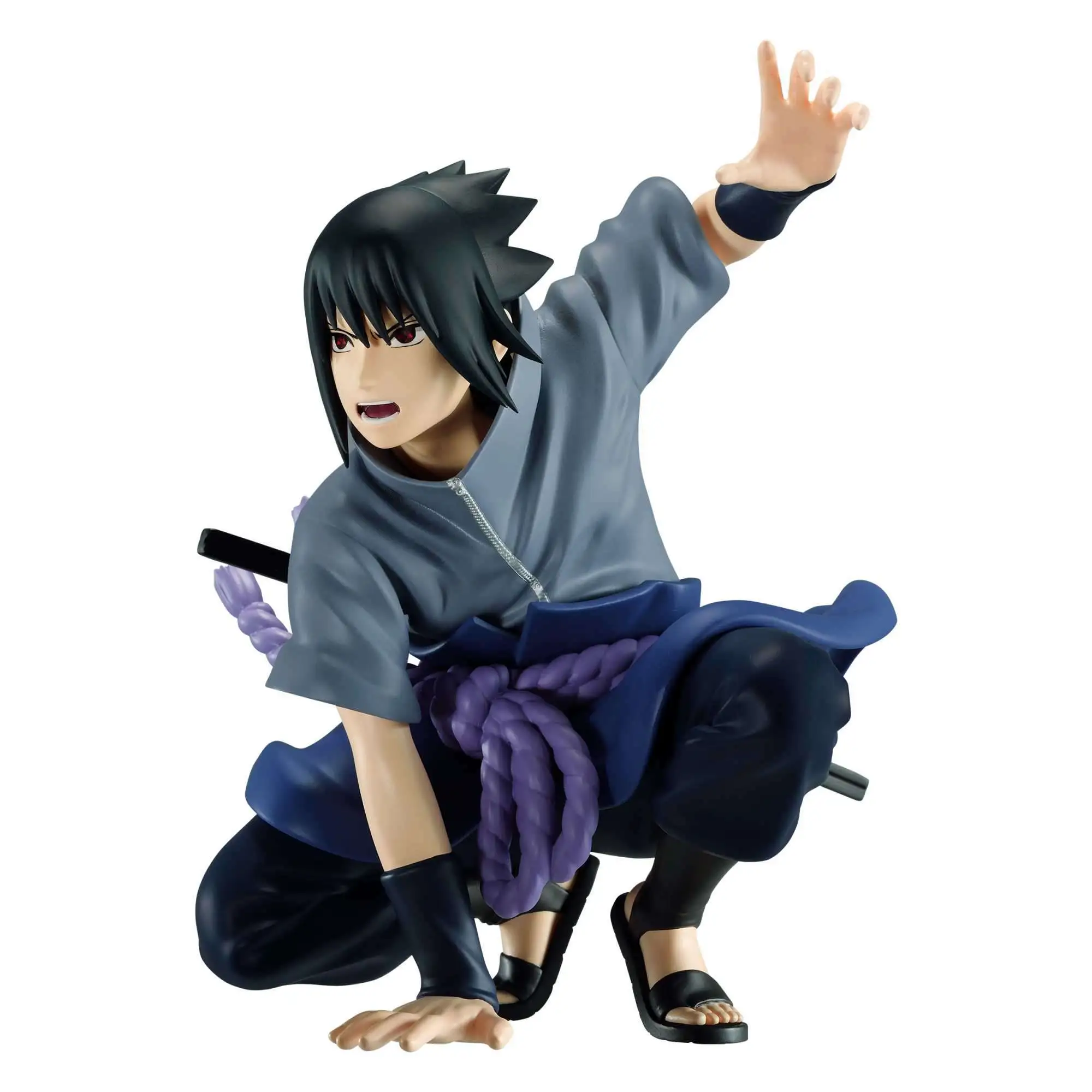 Action Figure Sasuke Uchiha Genin Anime Naruto Clássico 25cm