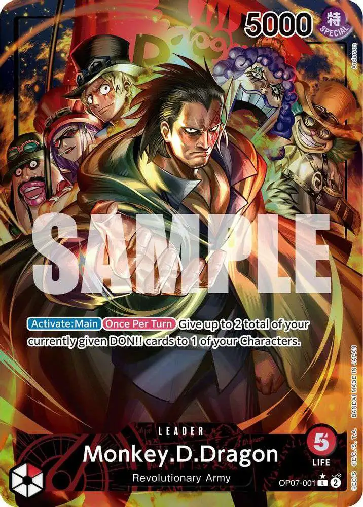 Monkey D Dragon OP07-001 L 500 Years in the Future One Piece