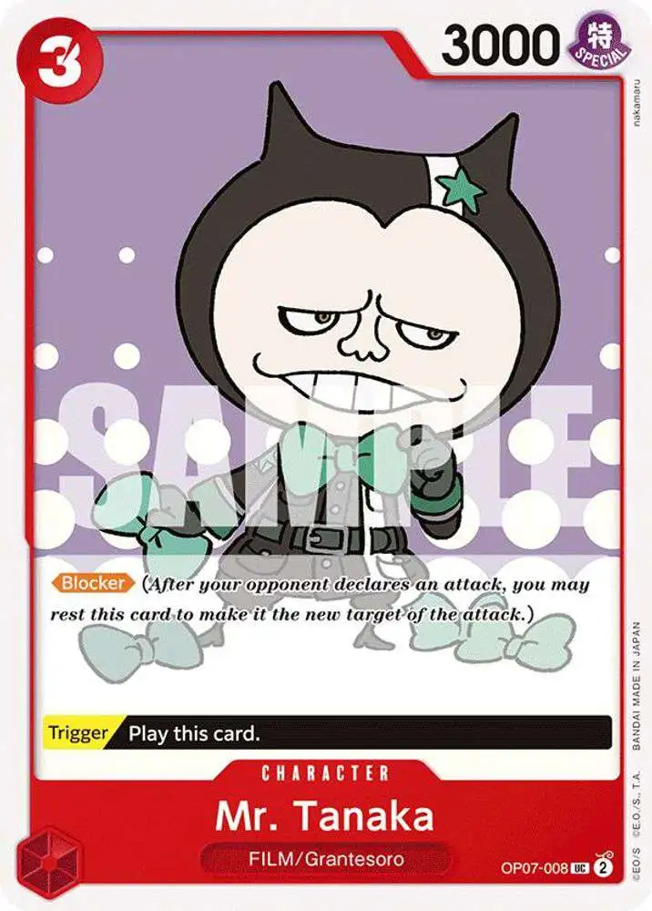 One Piece Trading Card Game 500 Years in the Future Uncommon Mr. Tanaka OP07-008