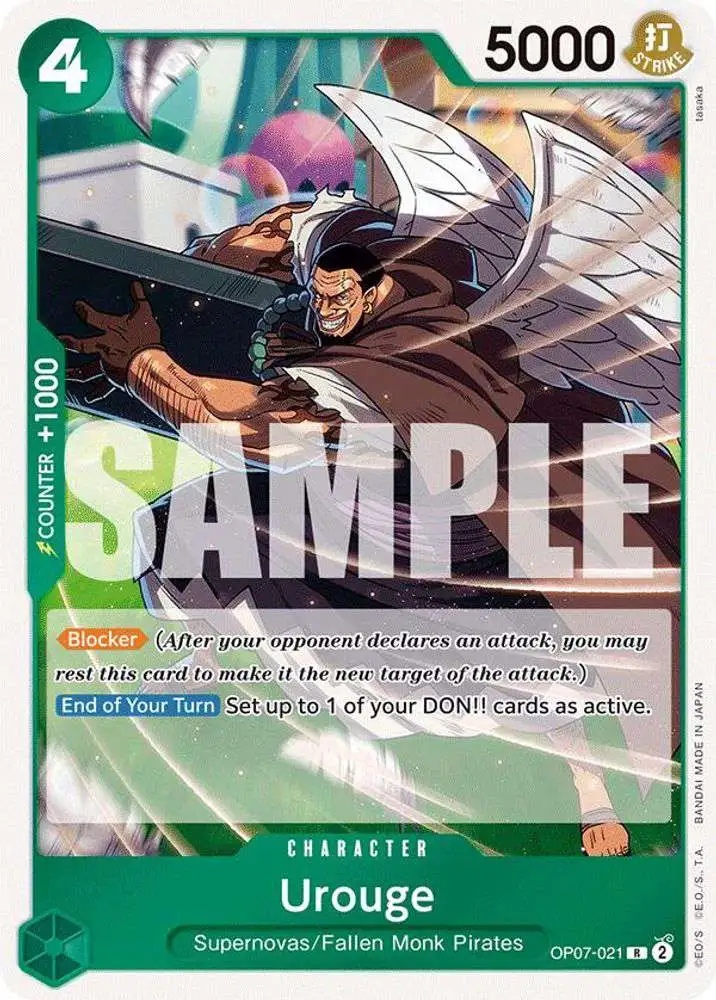 One Piece Trading Card Game 500 Years in the Future Rare Urouge OP07-021