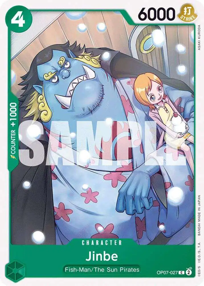 One Piece Trading Card Game 500 Years in the Future Common Jinbe OP07-027