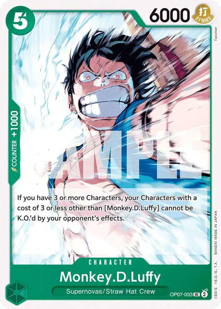 One Piece Trading Card Game 500 Years in the Future Uncommon Monkey.D.Luffy OP07-033