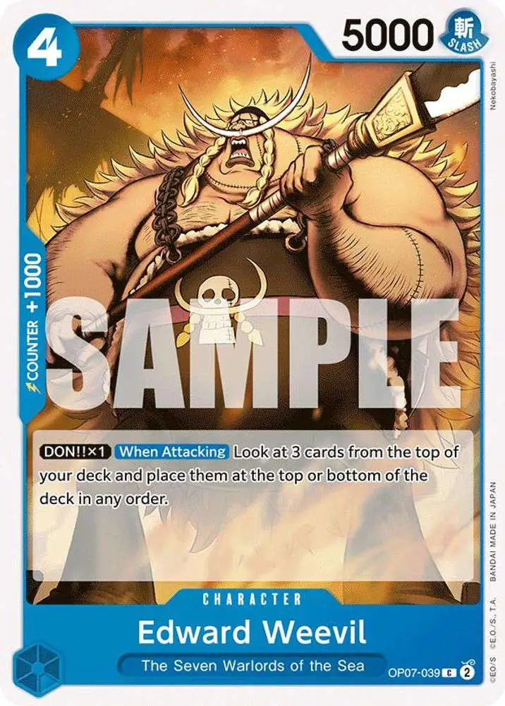 One Piece Trading Card Game 500 Years in the Future Common Edward Weevil OP07-039