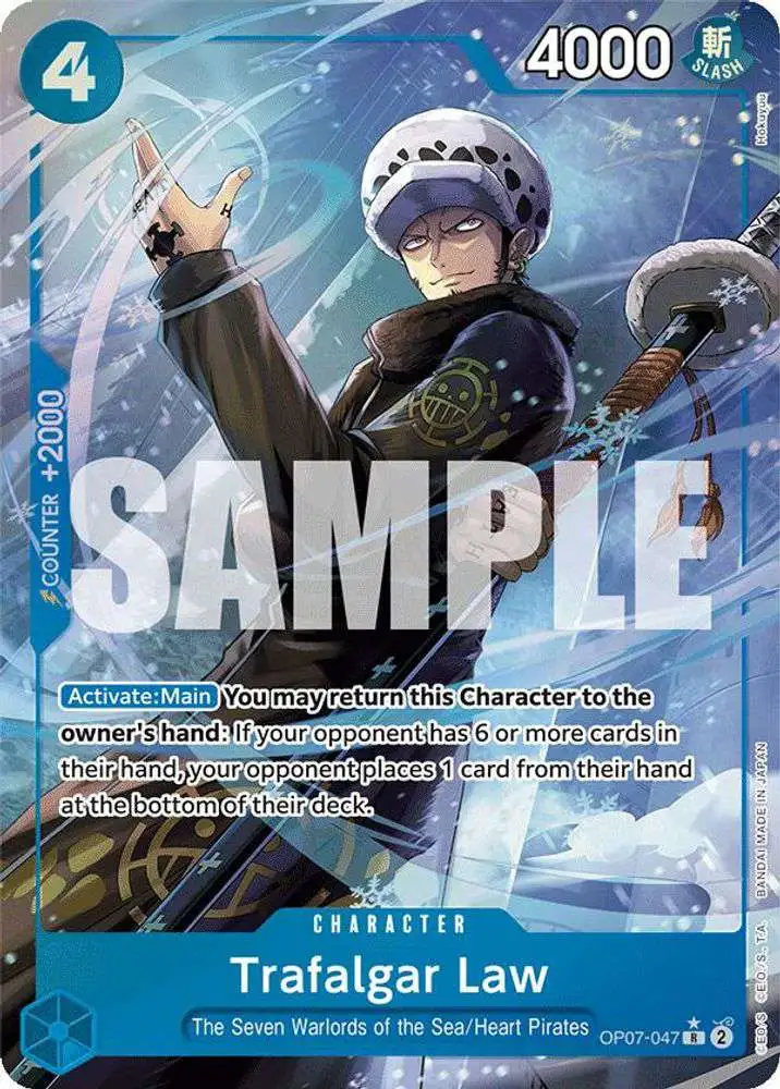 One Piece Trading Card Game 500 Years in the Future Single Card Rare Trafalgar  Law OP07-047 Alternate Art - ToyWiz