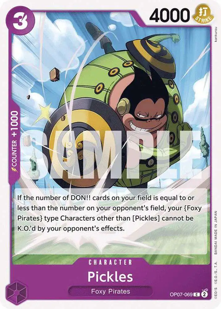 One Piece Trading Card Game 500 Years in the Future Common Pickles OP07-069